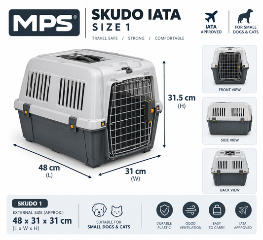 MPS Skudo IATA Pet Carrier – Size 1