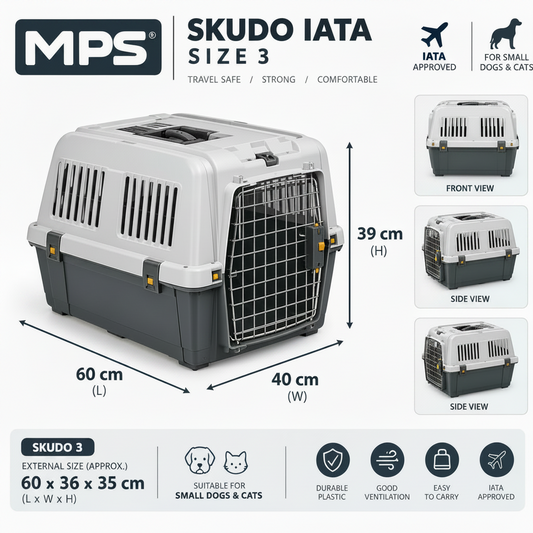 MPS Skudo IATA Pet Carrier – Size 3