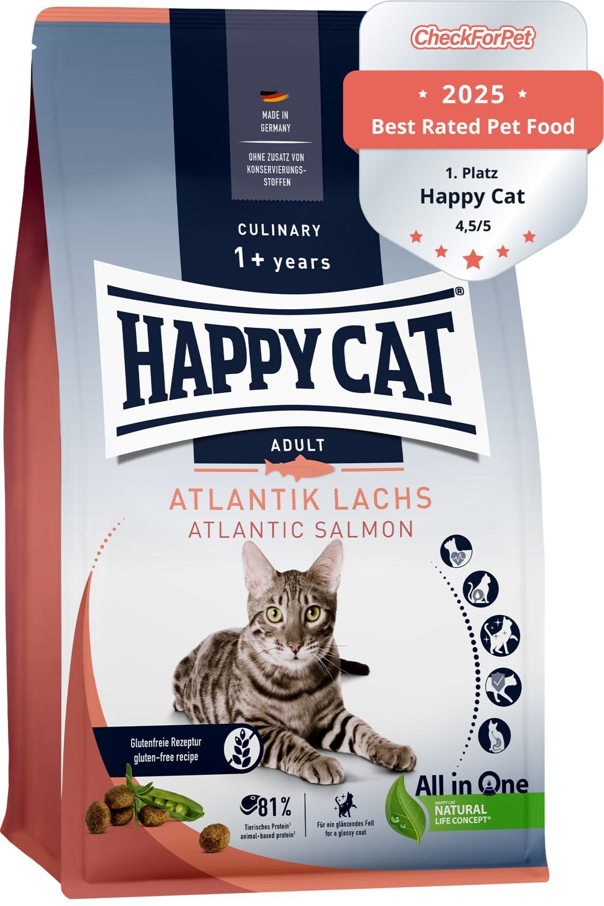 Happy Cat Culinary Adult Atlantic Salmon Dry Cat Food