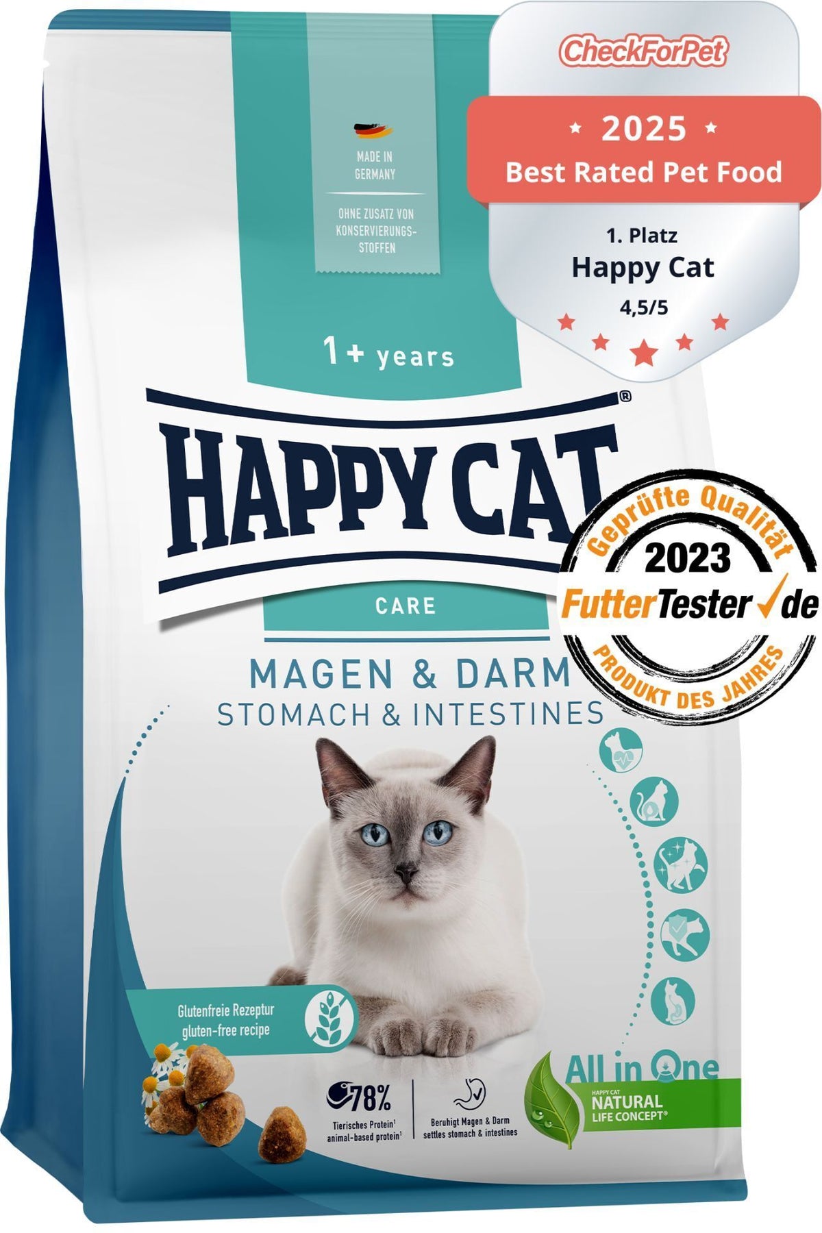 Happy Cat Care Stomach & Intestines Dry Cat Food