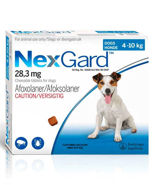 Nexgard -Tick and Flea Protection - 4-10KG