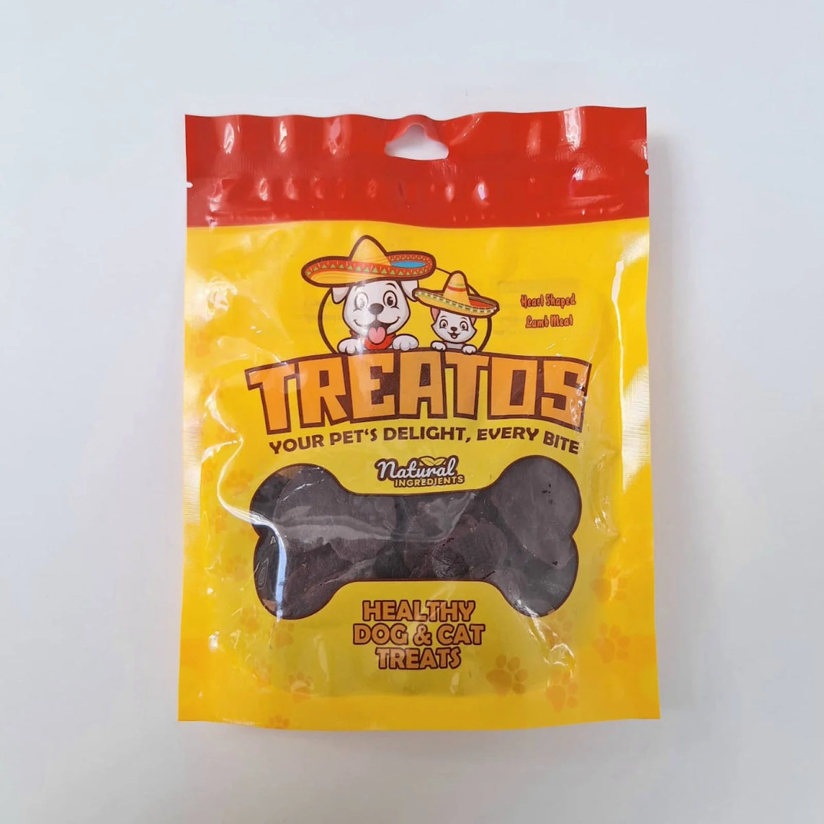 TREATOS - HEART SHAPED LAMB MEAT (200 G)