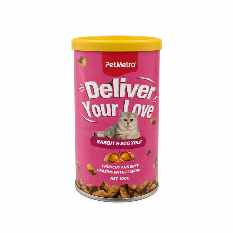 Petmetro Treat For Adult Cat Rabbit & Egg yolk 100g