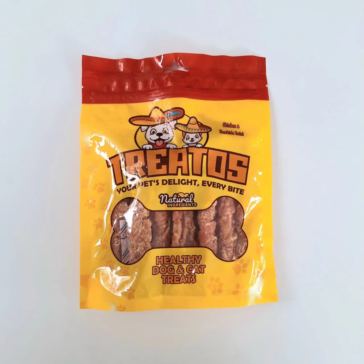 TREATOS - CHICKEN & RAWHIDE TWIST(200 G)