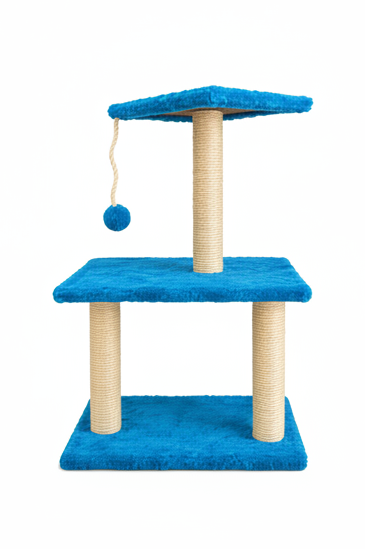 Multi-Level Cat Tree with Sisal Scratching Posts, Plush Platforms & Hanging Ball Toy