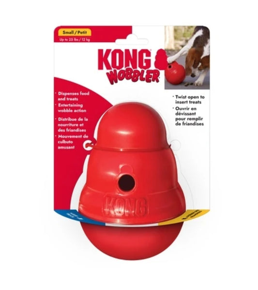 KONG Wobbler – Small | Interactive Treat & Food Dispensing Dog Toy