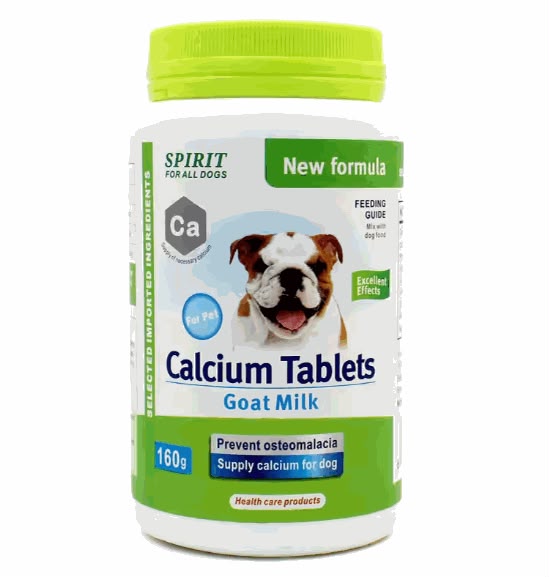 Spirit Goat Milk Calcium Tablets for All Dogs (160g)
