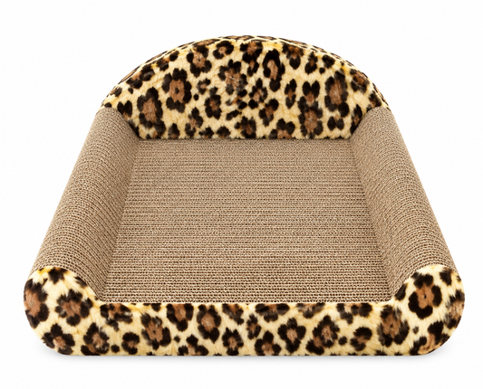 Corrugated Cardboard Cat Couch Bed & Scratcher
