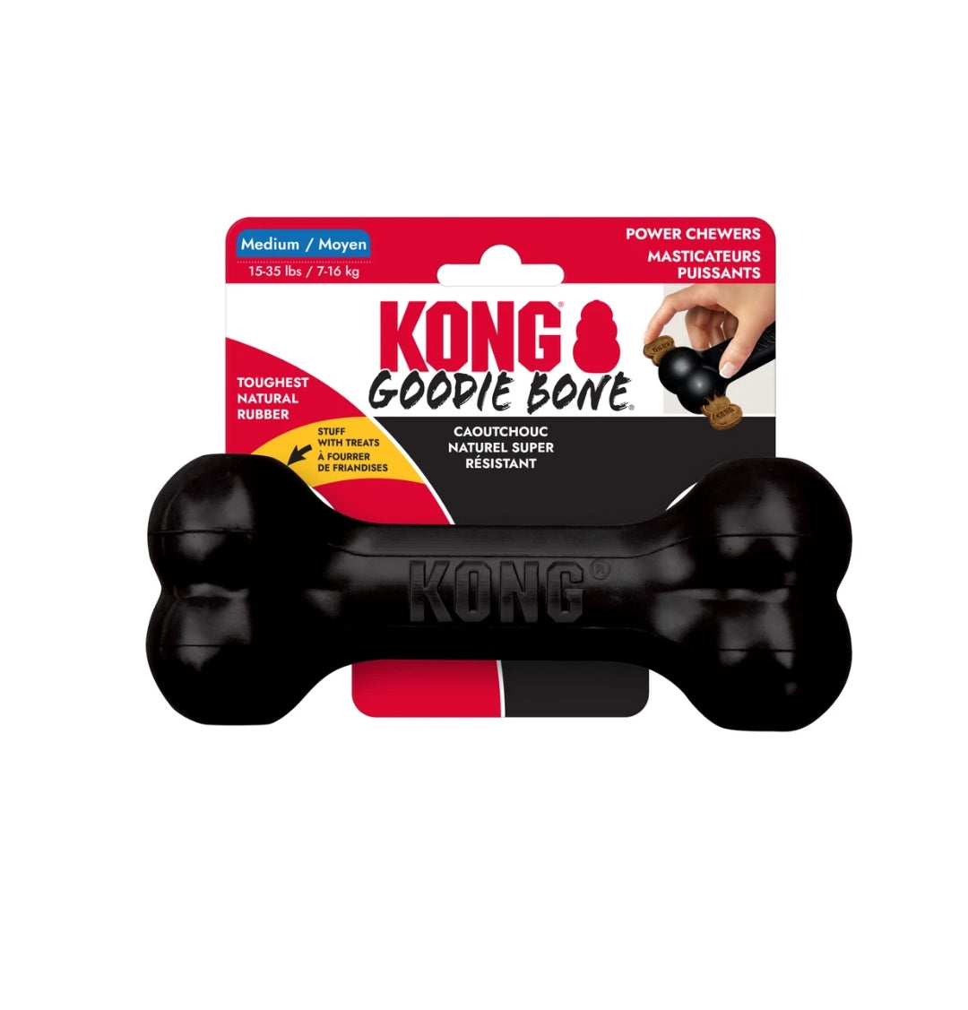 KONG Extreme Goodie Bone - Medium Black | Dog Toy