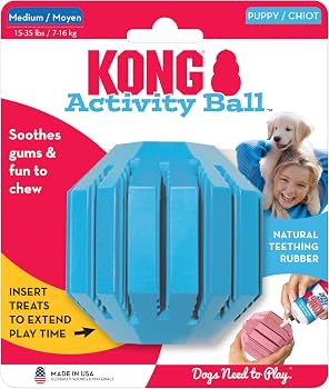 KONG Puppy Activity Ball - Small/Medium | Dog Toy