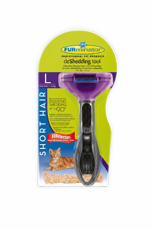 FURminator Large Short Hair Cat Undercoat Deshedding Tool