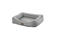 Load image into Gallery viewer, Koala Rectangular Fabric & Plush Lounge Pet Bed | GRAY
