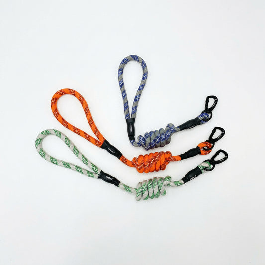 Heavy-Duty Reflective Climbing Rope Dog Leash with Shock-Absorbing Spring Knot