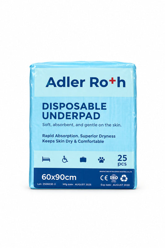 Adler Roth Disposable Underpad - 60x90cm (25 Pcs)