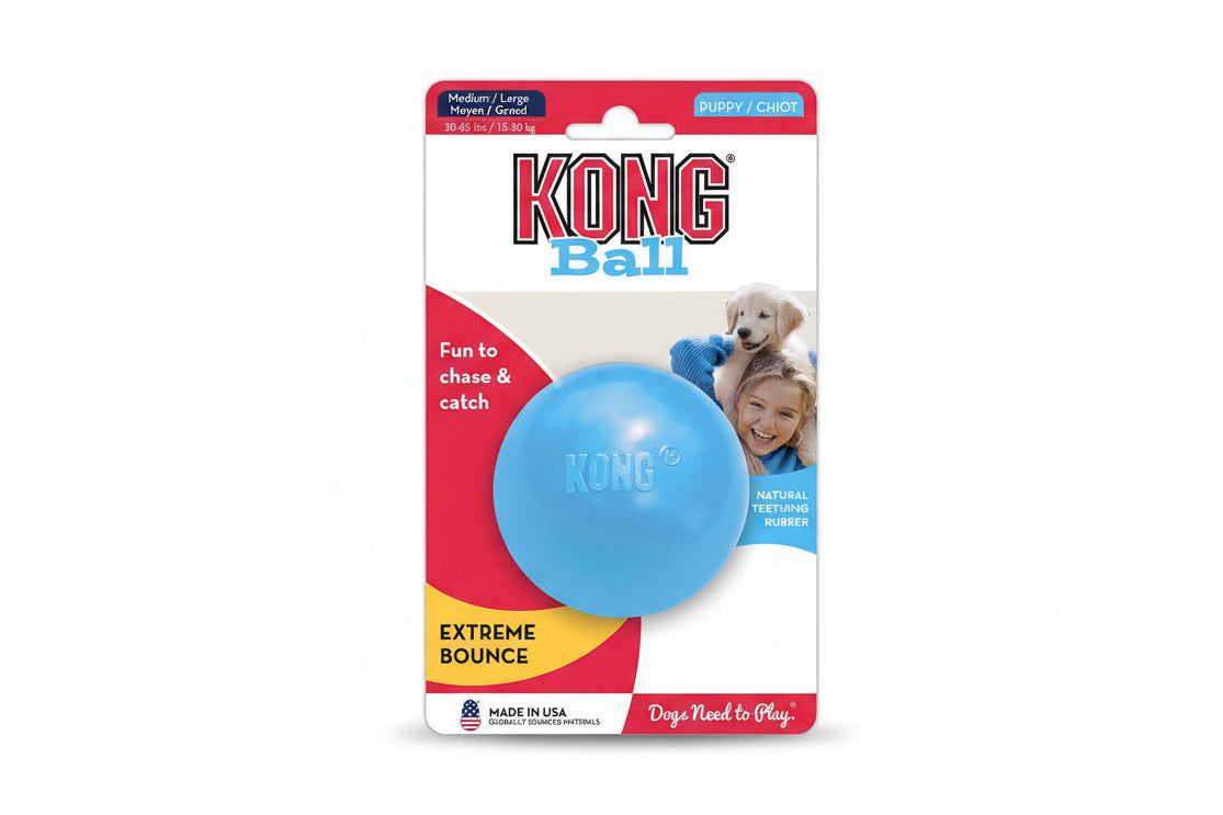 KONG Puppy Ball Blue | Dog Toy