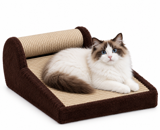 Curved Ergonomic Cat Scratcher Lounge Bed