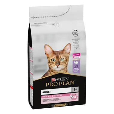 Purina Pro Plan Adult Delicate Digestion, Dry Cat Food with Turkey