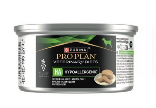 Purina Pro Plan VETERINARY DIETS Canine HA Hypoallergenic Mousse – Wet Dog Food