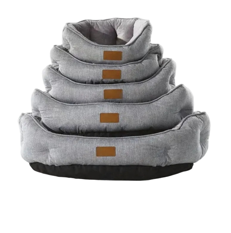 Koala Round Soft Plush Pet Bed | GRAY