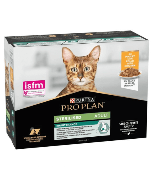Purina - Pro Plan, Sterilised Adult Wet Cat Food, Chicken in Gravy