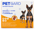 Load image into Gallery viewer, PETGARD Soft Beef-Flavored Fluralaner Chewables for Dogs 2–4.5 kg – 3 Chewables
