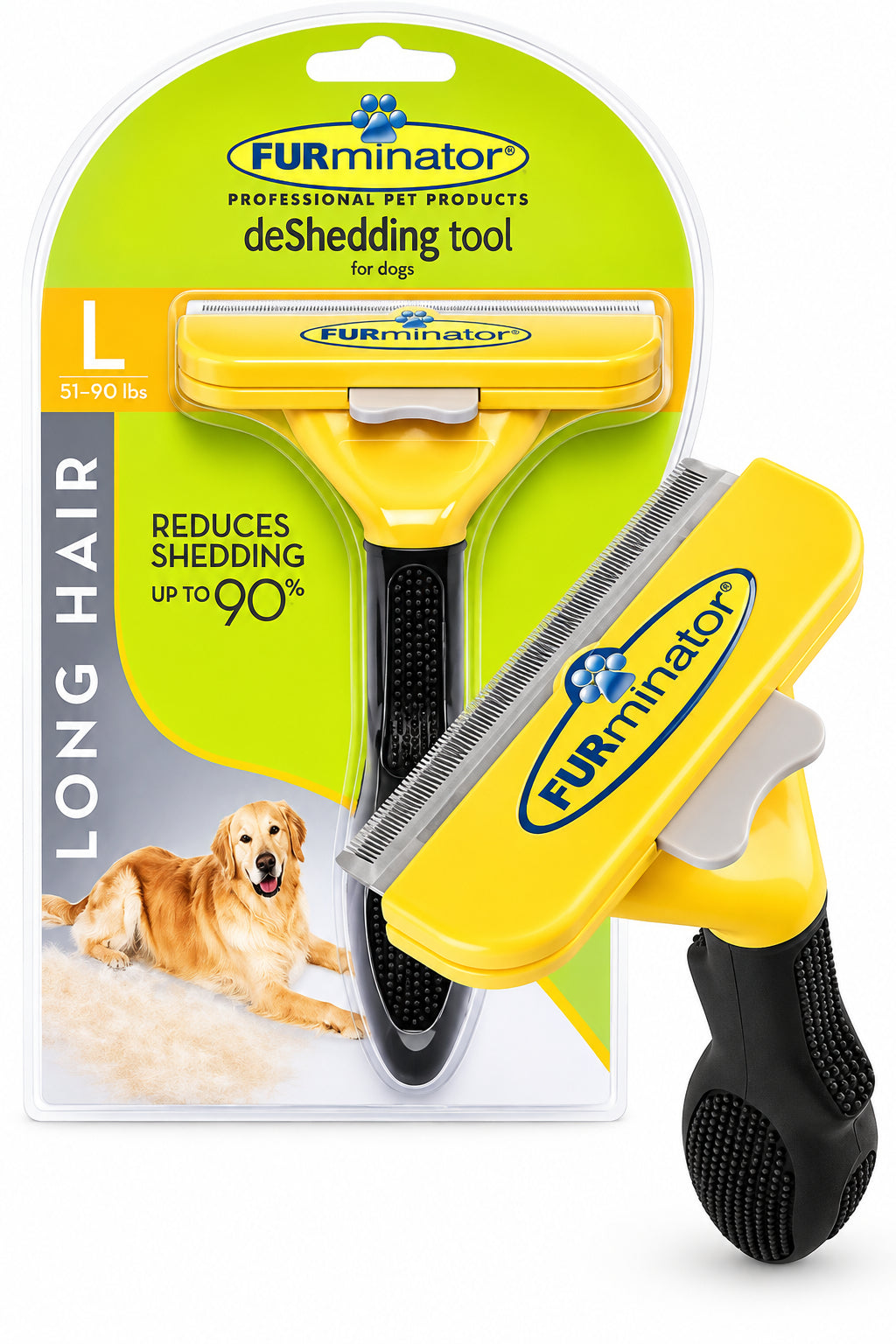 FURminator Large Long Hair Dog Undercoat Deshedding Tool