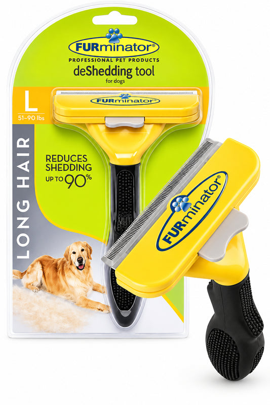 FURminator Large Long Hair Dog Undercoat Deshedding Tool