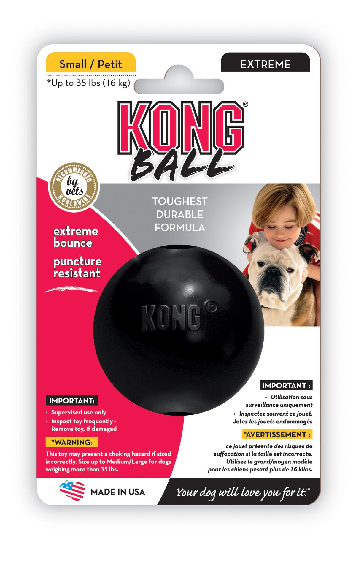 KONG Extreme Ball - Black | Dog Toy