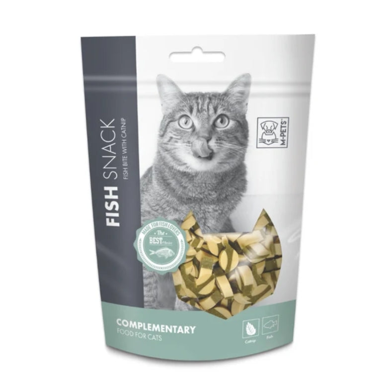 M-PETS Fish Snack - Fish Bite with Catnip Cat Treats