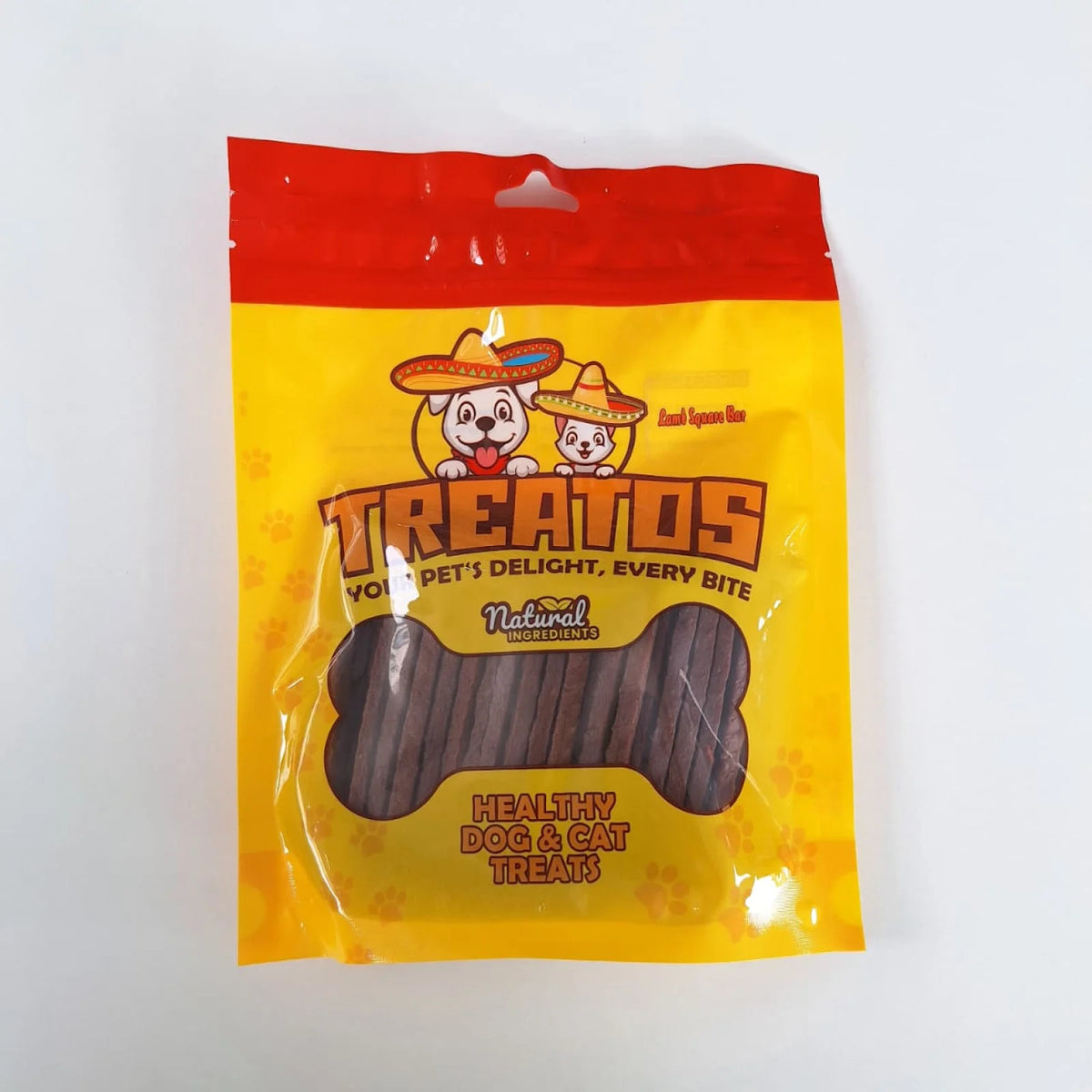 TREATOS - LAMB SQUARE BAR (200 G)