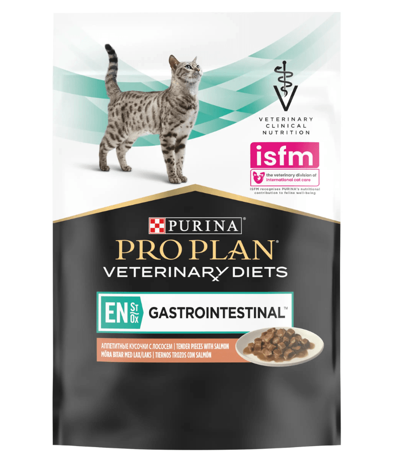 Purina - Pro Plan, Veterinary Diets, EN Gastrointestinal Cat Pouch Salmon Wet Cat Food